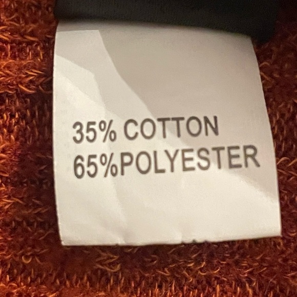 Shein woman’s deep rust colored cowl neck, short sweater, size large - Picture 7 of 9